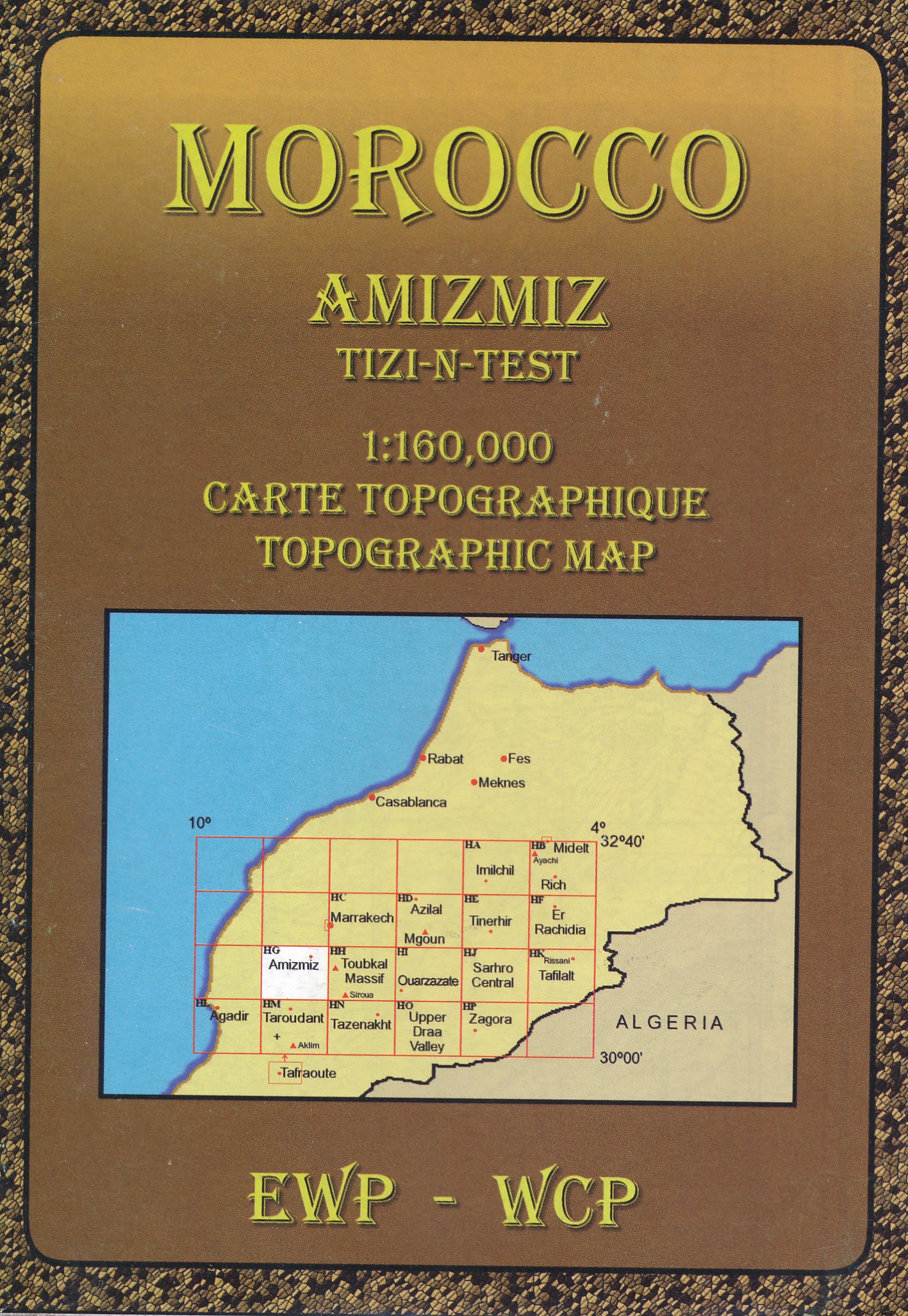 Wandelkaart HG Amizmiz, Tizi-n-Test (Marokko) | EWP